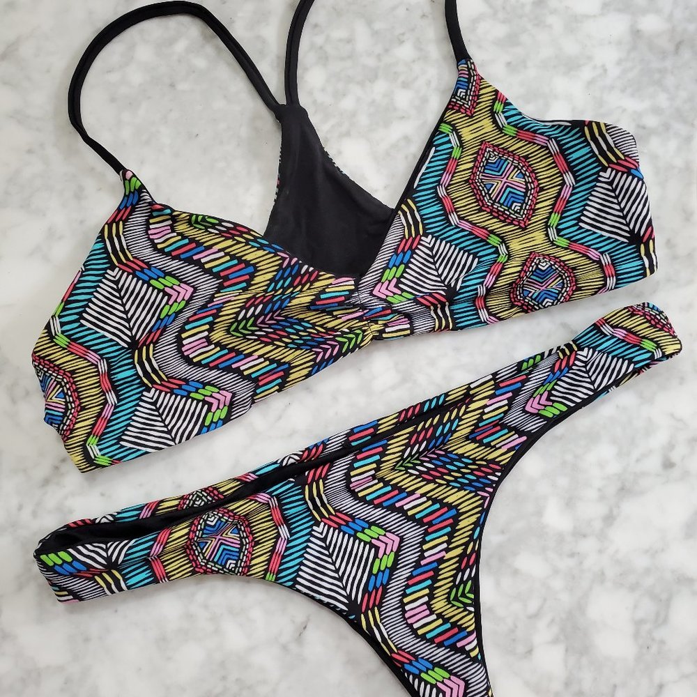 L* Space 2 bitsy piece bikini size S reversible